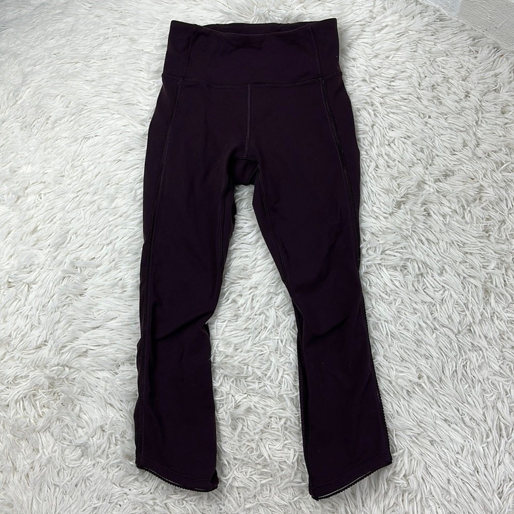 Lululemon Deep Breath Crop (21" ) Black Cherry